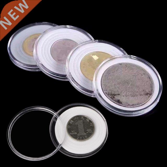 46mm Plastic Coin Holder Capsule Storage Case Collection Dis