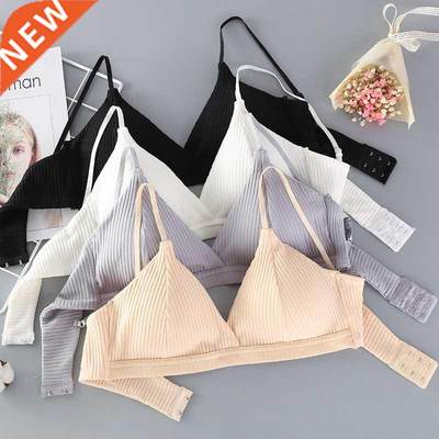 DeRuiLaDy Soft Bralette Deep V Seamless Bras For Women Thin