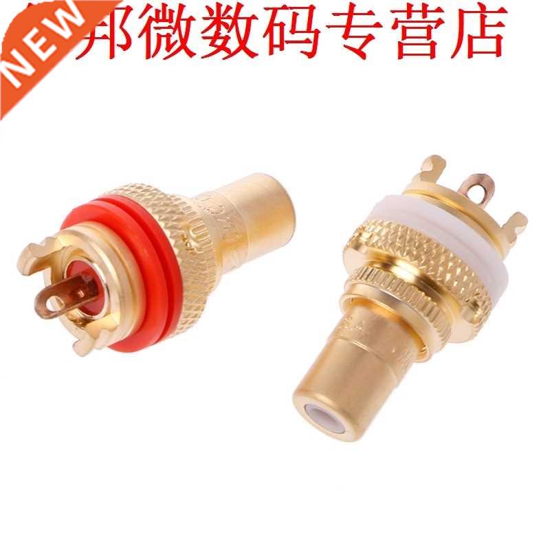 8PCS Red+HIFI RCA Socket Socket Chassis CMC Female Connecto
