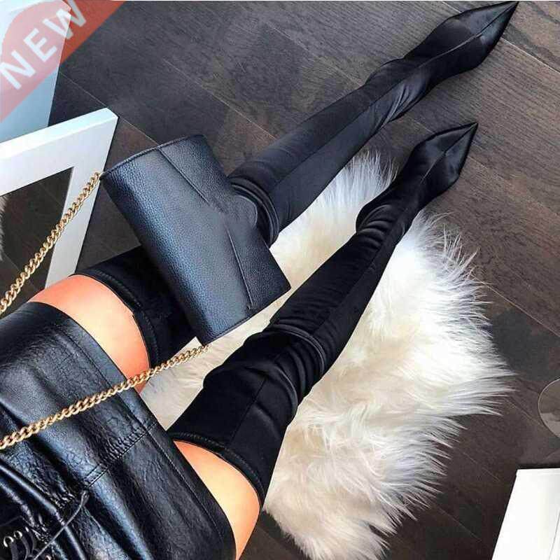 2021 Thigh High Boots Over The Knee Elastic Stch Boots Women