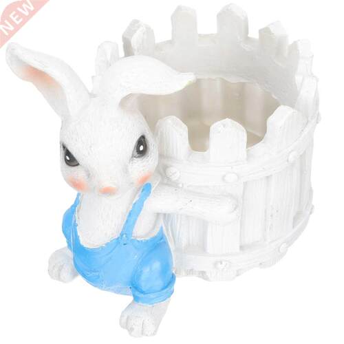 Home Desktop Resin Decoration Rabbit Design Ornament