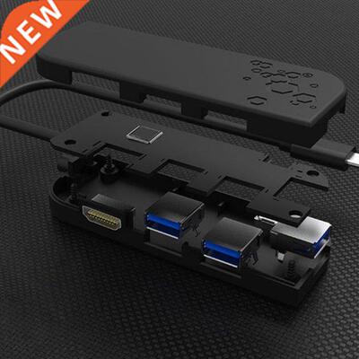 K1KF Multi-Function USB Hub 5 in 1 USB3.0 Type C Splitter Ad