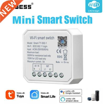 3pcs Aubess Mini WiFi Smart Light Switch Module Smart Life