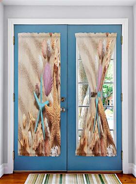 Beach Seashell Starfish Conch Door Curtains Decor Home
