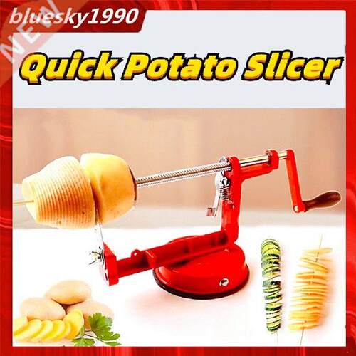 Spiral Potato Slicer Stainless Steel Manual Potato Carrot