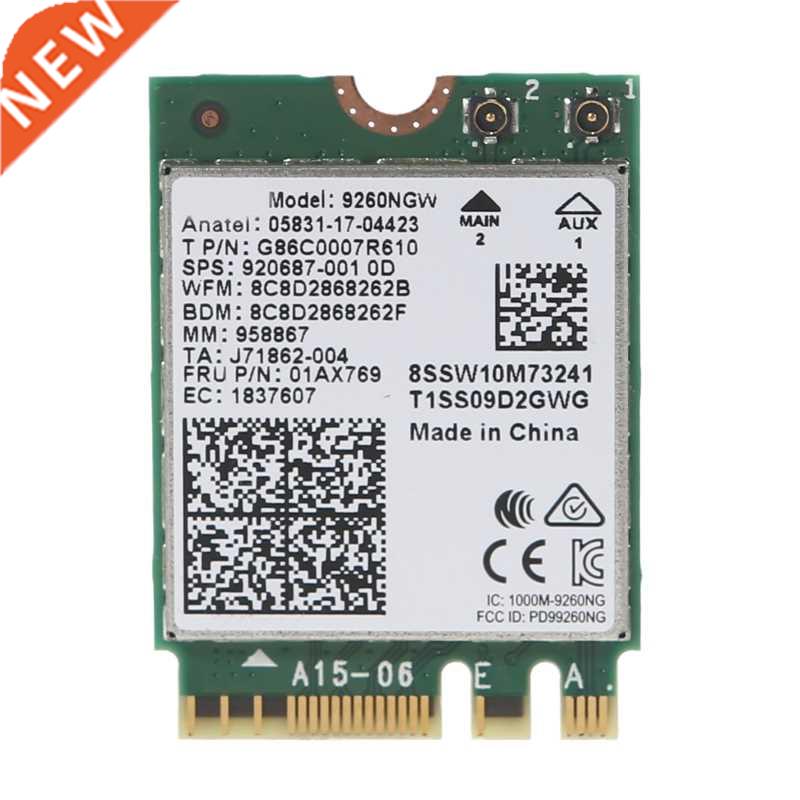 9260NGW Wireless M.2 Wifi Network Card 2030Mbps 2.4G / 5Ghz