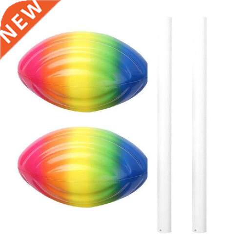 2 Plastic Cup Turner Wands+2 Rugby Ball Foam For Electric