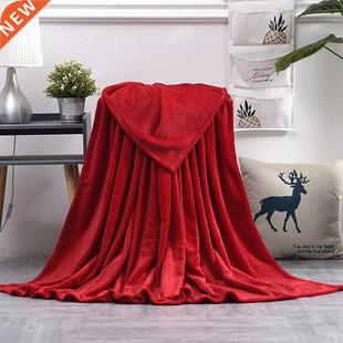 Blanket Solid Color Flannel Coral Velvet Bedding Article