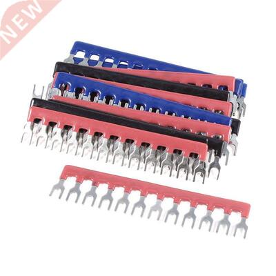 15 Pcs 400V 10A Fork Shape 12 Positions Barrier Terminal Blo