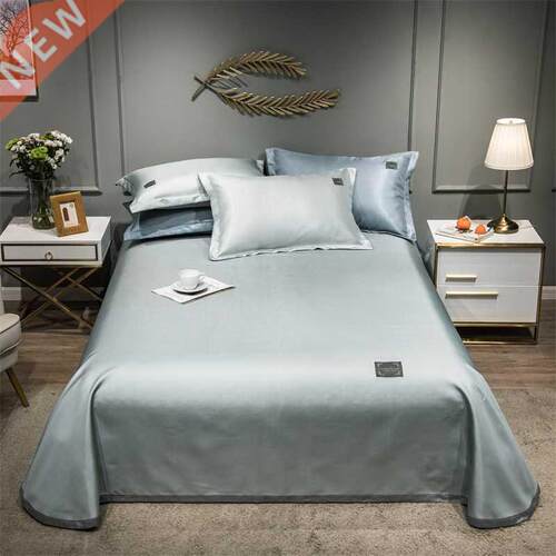 2022 Newest Products Pure Color Embroidered ice Silk Mat Bed