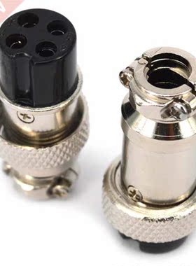 5 Pairs GX16 Aviation Plug 4 Pin Male Female Socket Panel Co