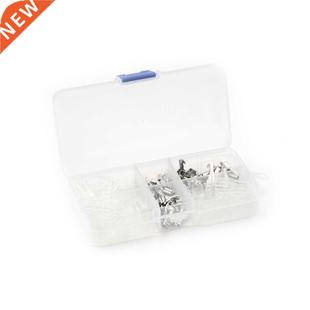 120Pcs 2.8mm 4.8mm 6.3mm Crimp Insulating Terminals Silver T