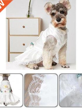 Round Neck Delicate Faux Pearl Decorative Pets Formal Dress