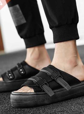 2021 Men's Sandals Luxury Brand Summer Men Beach Slippers Sh