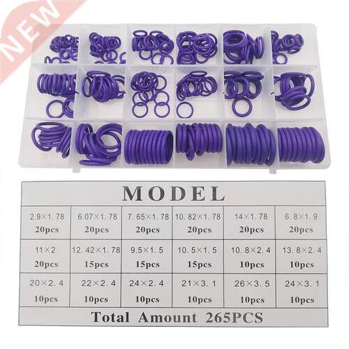 265Pcs/Box O-ring Rubber Rings Washer Seal Ring Gasket Car A