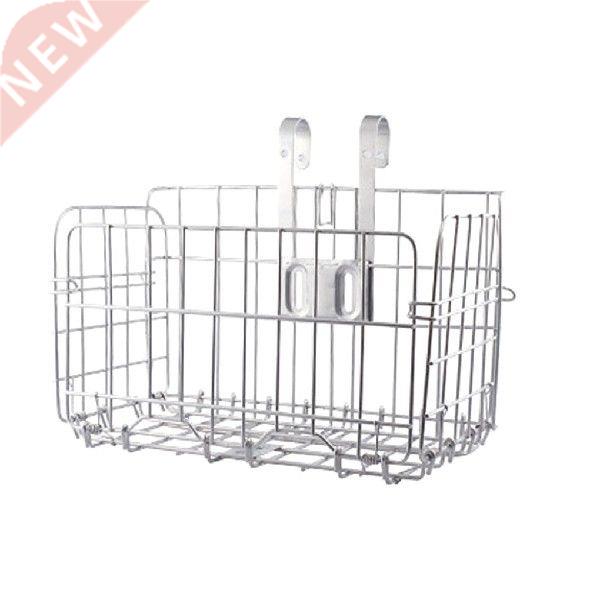 Foldable Bike Basket Bicycle Handlebar Front Rear Bag Metal