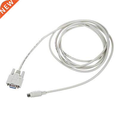 DB9P to 8P Mini Din RS232 Download Cable 8.2 Ft for PLC DVP-