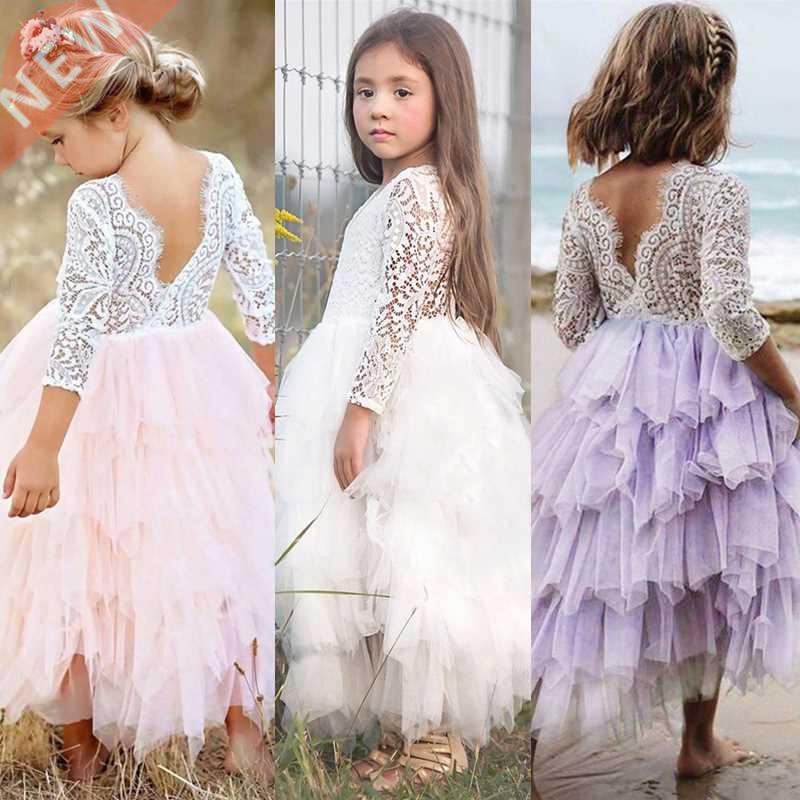 Kids Tulle Dress For Girls Summer Clothes Tutu Ball Gown Chi