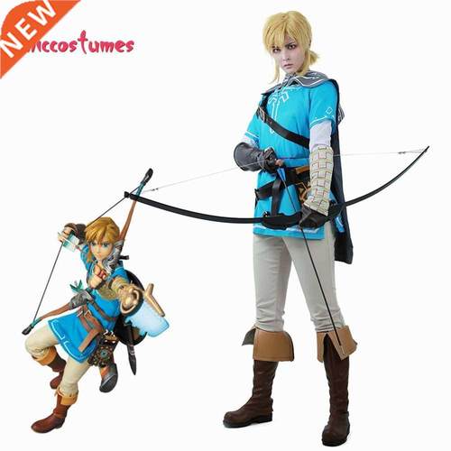 Link Cosplay Costume Male Outfit Cloak The Legend of Zelda: