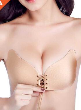 Large Size Strapless Bra Adhesive Sticky Push Up Bras For Wo