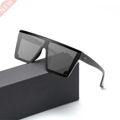 2022 Oversized Sunglasses Women Square Flat Top Rivet Gradie