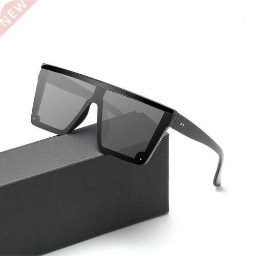 2022 Oversized Sunglasses Women Square Flat Top Rivet Gradie