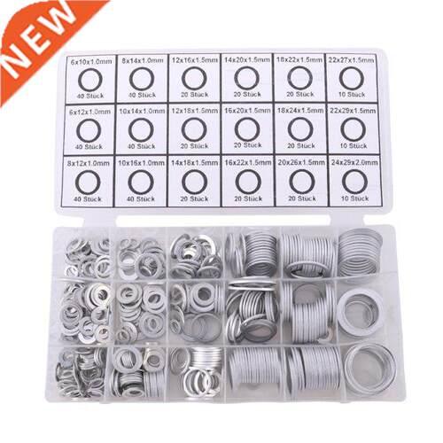 450Pcs Gaskets Washers Pure Aluminum Gasket Aluminum Flat Me