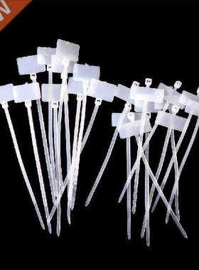 100Pcs/lot Plastic Nylon Mark Tags Label Sticker Cable Zip