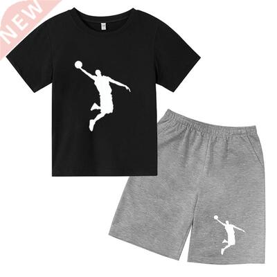 2022 Summer Basketball Team Print Children's T-Shirt Suit Sh