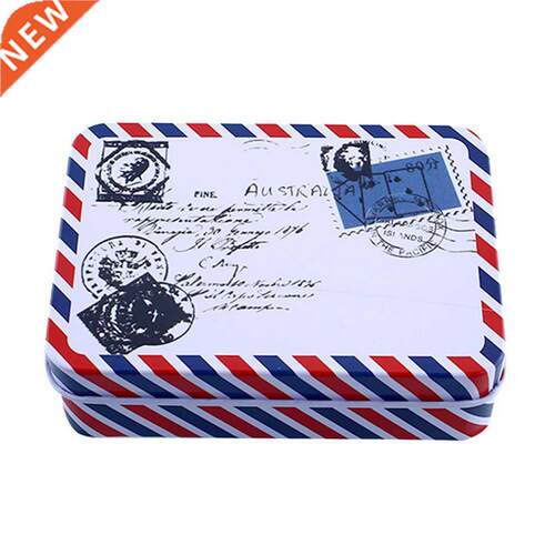 Mini Vintage Storage Tin Coin ag Jewelry ox Lovely Print G