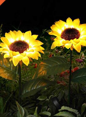 Outdoor Solr Sunflower LED Light rtificil Flower Light Ro