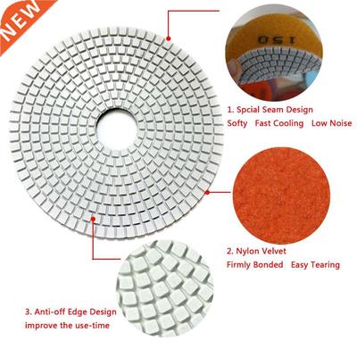 10pcs 3/4 inch Diamond Polishing Pad Wet Granite Marble Conc