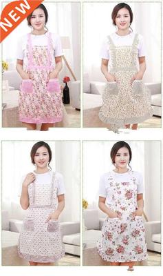 1PC Lady Restaurant Home Kitchen Apron with Pocket Pastoral