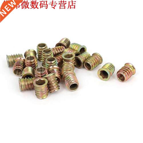 25pcs M8 E-Moer Hout Insert Interface Schroeven Hex Socket M