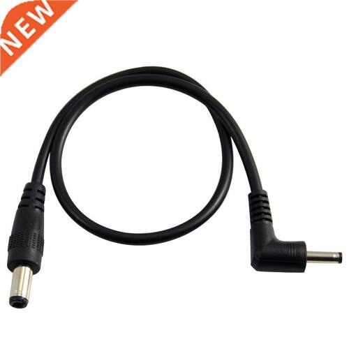 Power cord 5.5x2.1 90 degrees, bent male head, 3.5x1.35 male