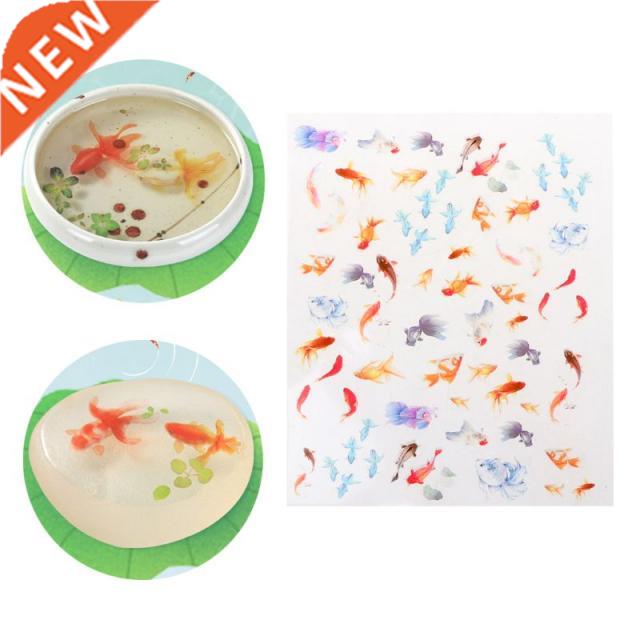 3D Goldfish Clear Film Resin DIY Fillers Water-Like Painting
