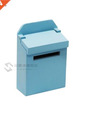 Miniature Wooden Colorful Outside Postbox Mailbox 1:12 Dol