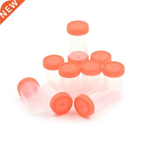 10pcs Urine Container Specimen Cup Sample Bottle 60ml Vol, M