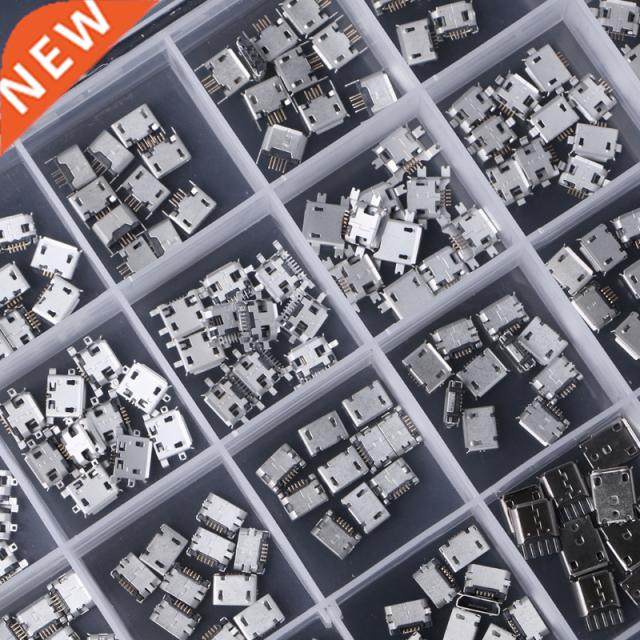 240 Pcs/box 24 Models Micro USB Connector Socket Jack USB Co