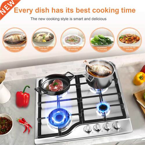 Built-In Gas Stove Gas Cooktop With 4 Burners Anti-Melt