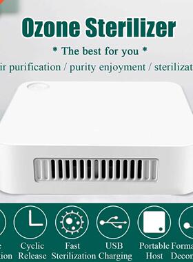 Ozone Generator Deodorizer Portable Air Purifier USB Recharg