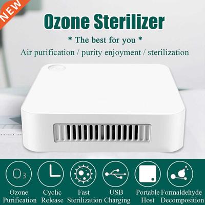 Ozone Generator Deodorizer Portable Air Purifier USB Recharg