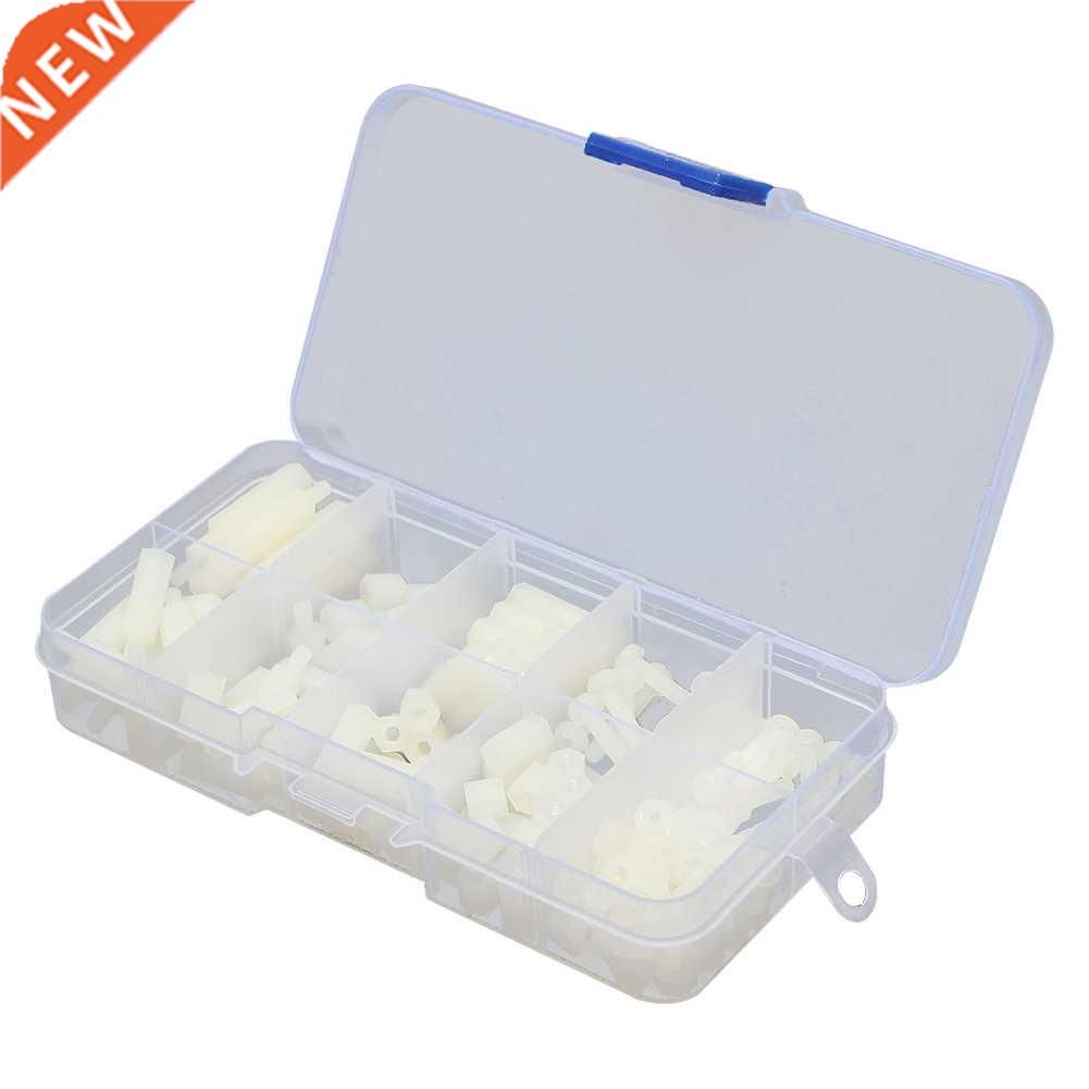 150Pcs M3 6-20mm Hex Spacers Nylon Screw Nut Washer Assortme