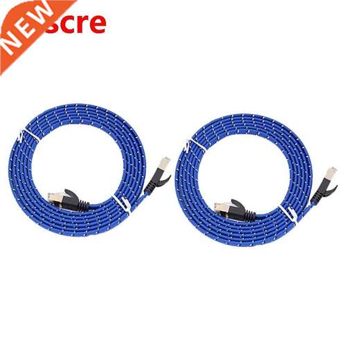 Computer Network Cable, Crystal Head Gold Plated Blue White