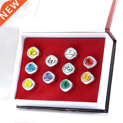 10pcs/set Cartoon Akatsuki Shippuuden Jewerly Cosplay Costum