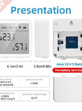 Tuya Smart Temperature Humidity Sensor Bedroom Mobile Phone