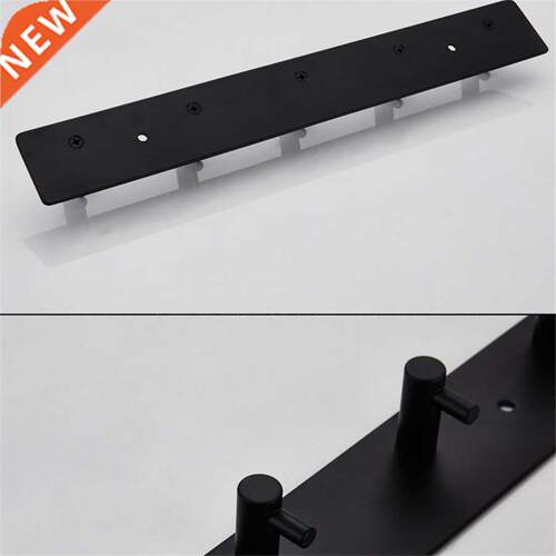Black Robe Hook Bathroom Stainless Steel Towel Hook Bag Hat