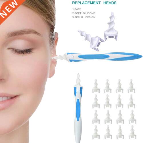 Ear Cleaner Wth Soft Slcone Ear Wax Remover Tool 16 Repla