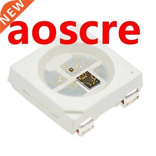 100PCS WS2812B RGB LED Chip 5050SMD White PCB WS2812 Individ