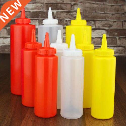 Condiment Squeeze Bottles For Ketchup Mustard Mayo Hot